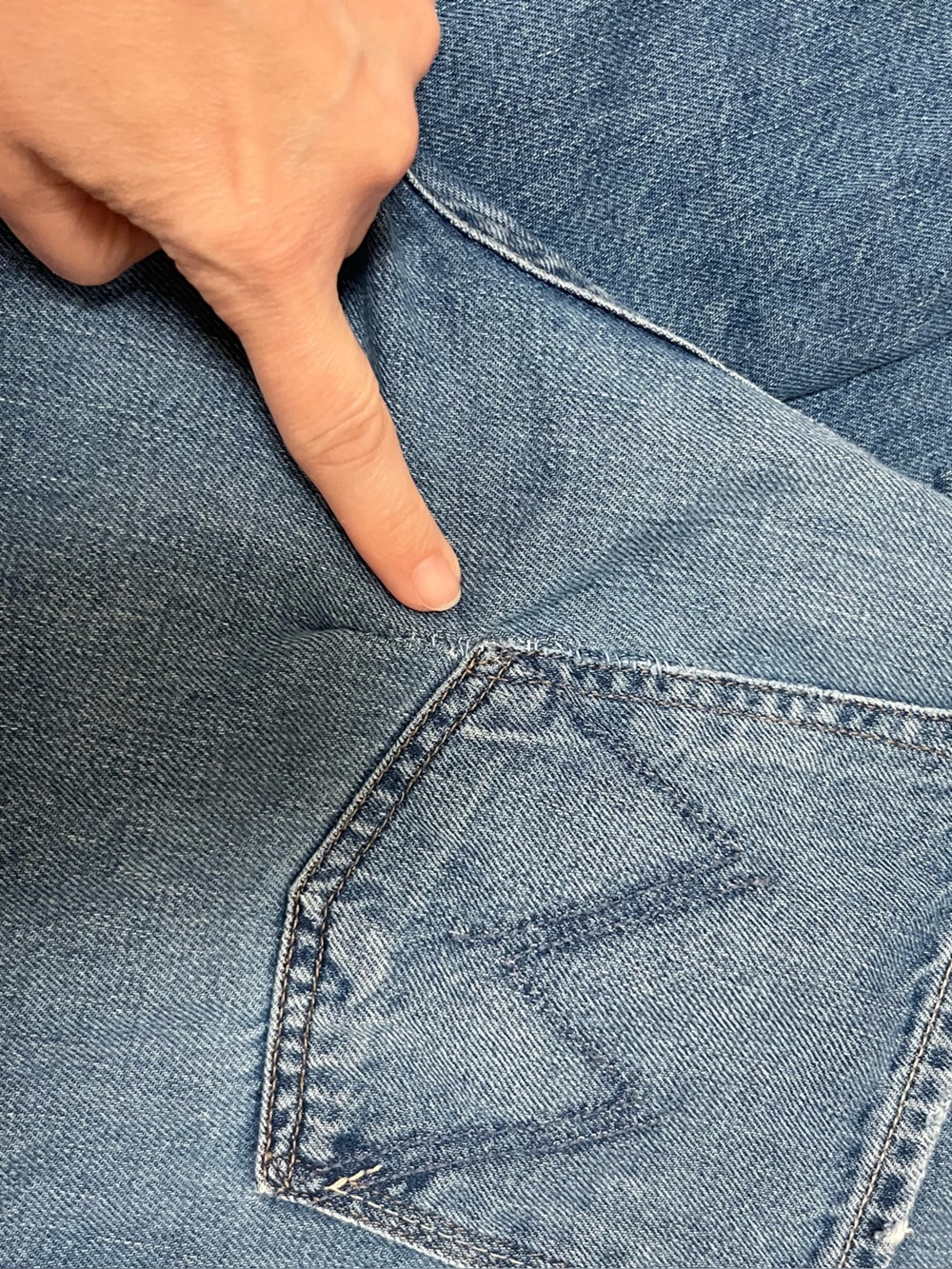 Mother Superior denim the dodger ankle heart throb Wide Leg Blue Jeans 28 - Picture 6 of 8